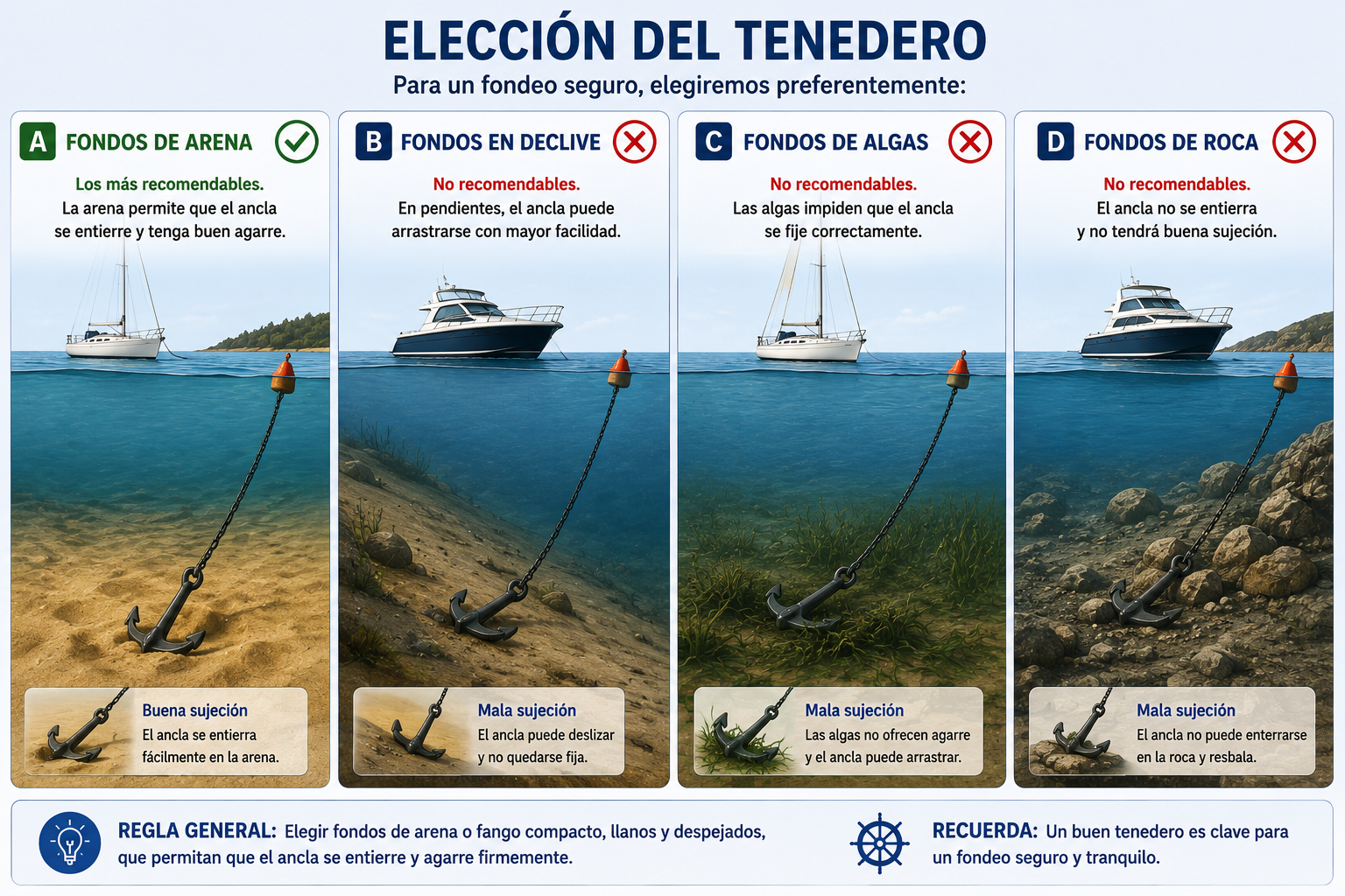 ¿A la hora de elegir tenedero, elegiremos preferentemente?